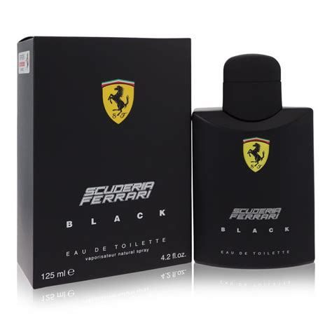 Ferrari Scuderia Black Eau De Toilette Spray For Men, 4.2 Ounce.